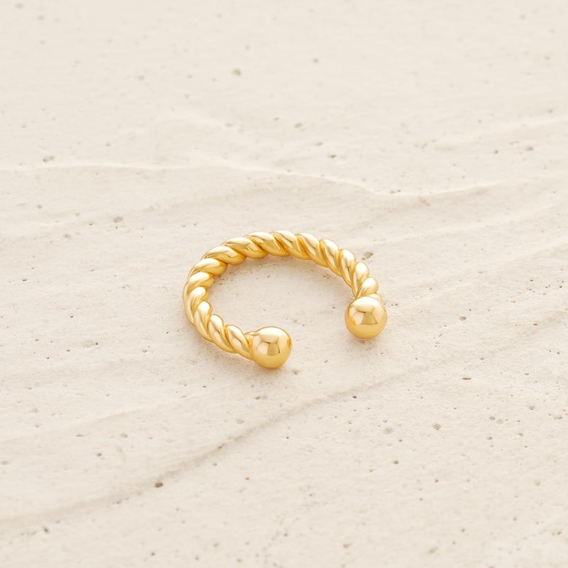 MYEARS Women Ear Cuff Earring Gold Non Pierced Ear Cartilage Clip on Wrap Hoop 14K Gold Filled Tiny Boho Beach Simple Minimalist Delicate Handmade Hypoallergenic Jewelry Gift-Sold as Single/Pair - Image 4